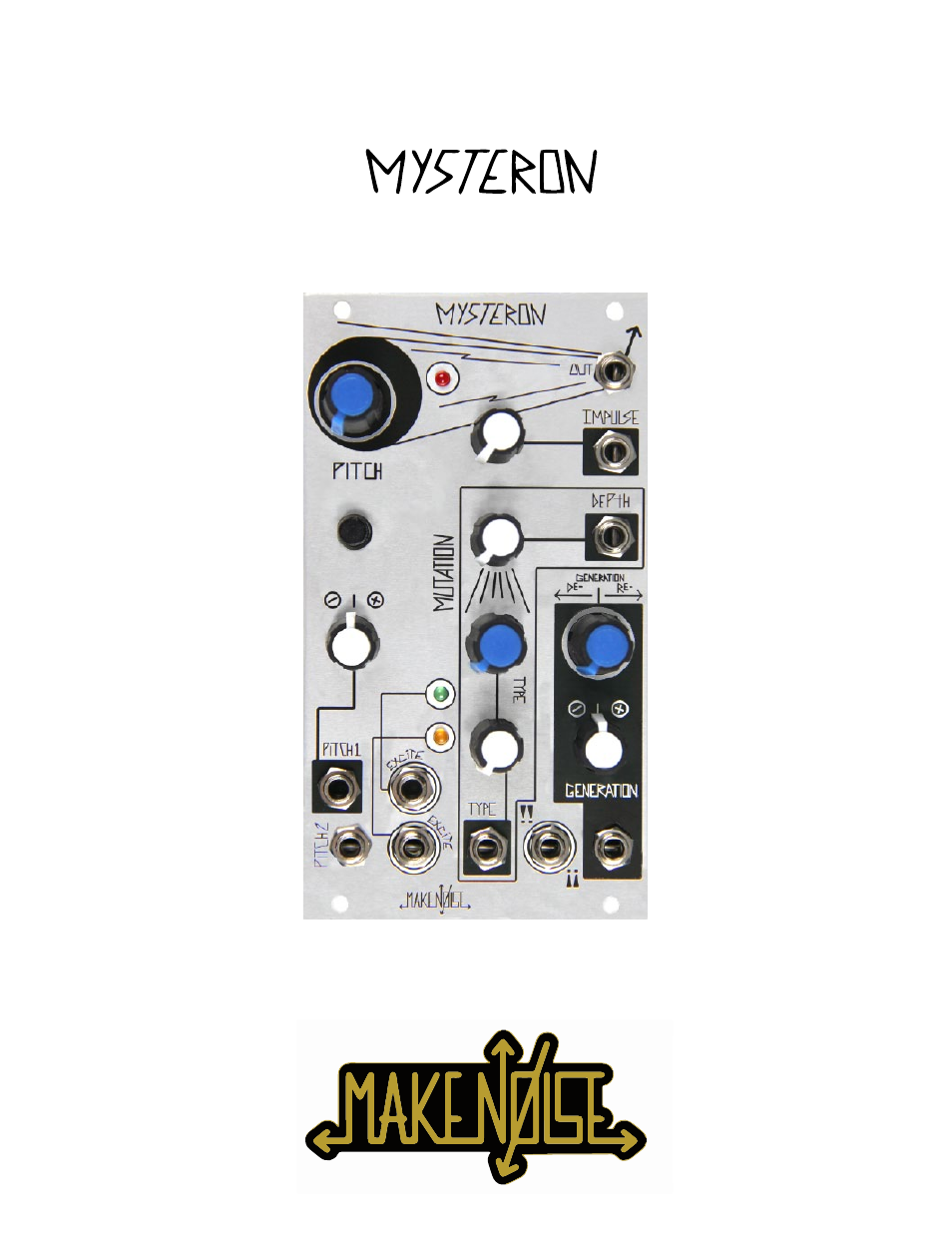 Make Noise Mysteron User Manual | 9 pages