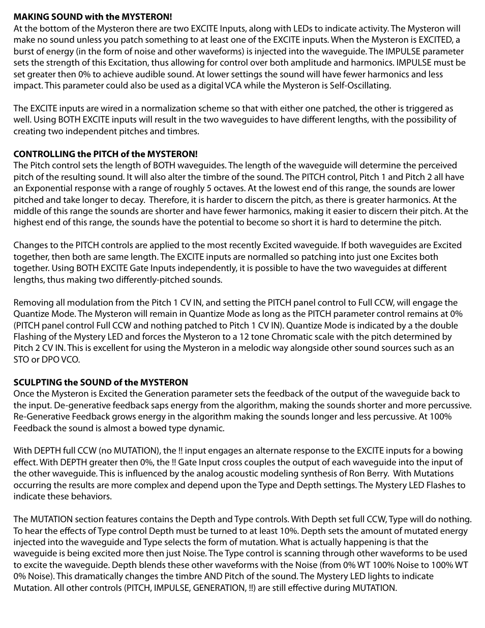 Make Noise Mysteron User Manual | Page 7 / 9