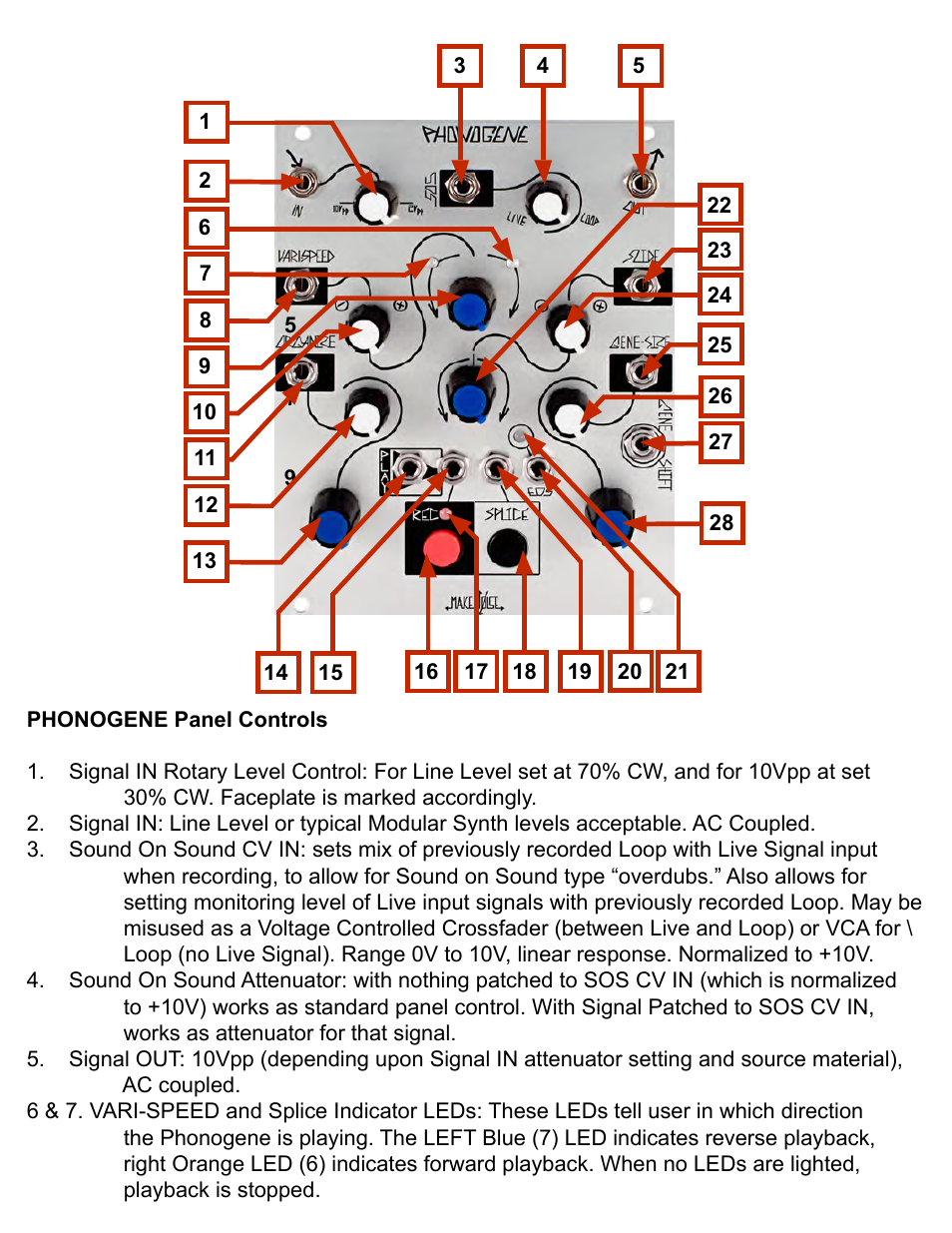 Make Noise Phonogene User Manual | Page 5 / 16