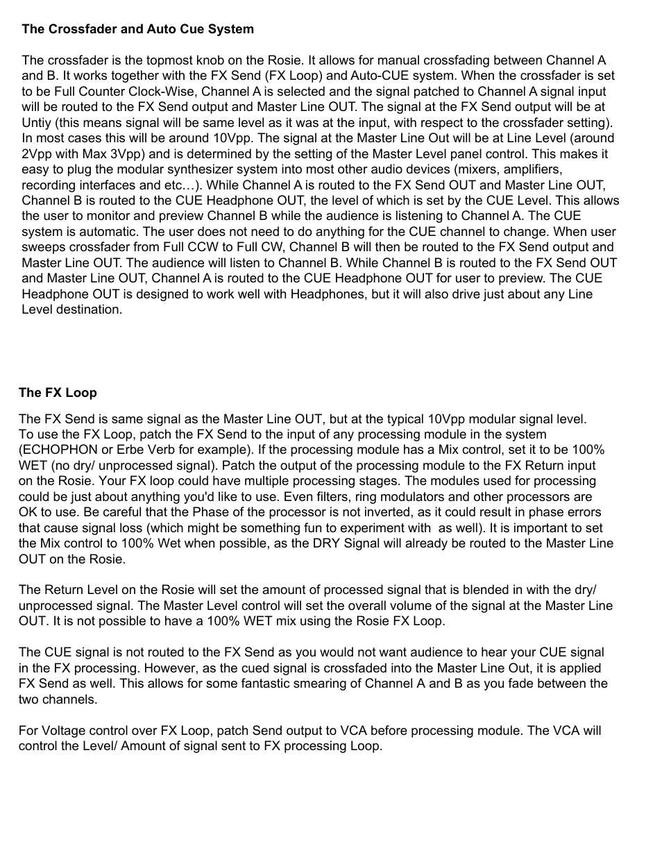 Make Noise Rosie User Manual | Page 6 / 8