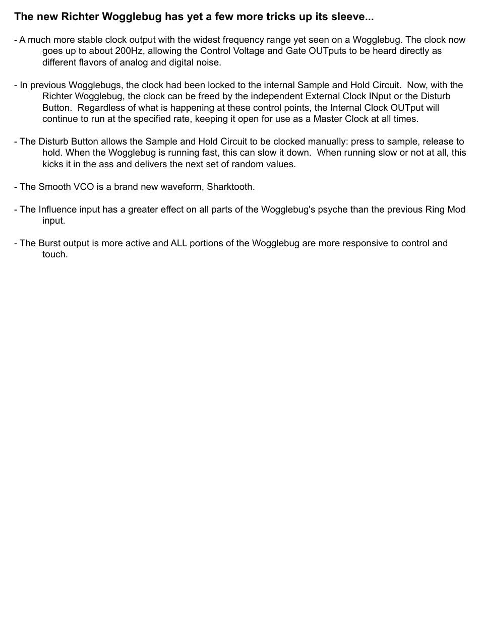Make Noise Wogglebug User Manual | Page 8 / 10