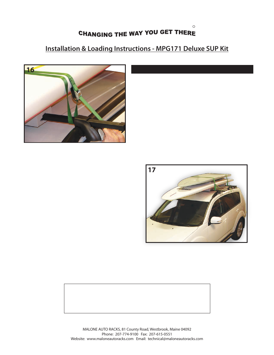 Mpg171 instructions #5 (cross bars), Malone | Malone MPG171 User Manual | Page 6 / 7