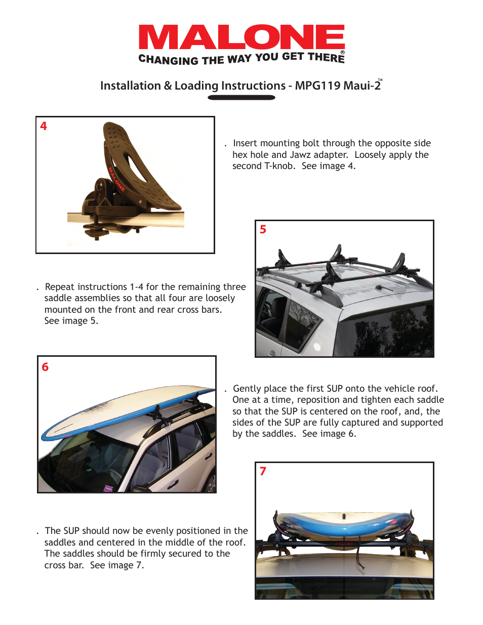 Mpg119 instructions #1, Malone | Malone MPG119M User Manual | Page 2 / 7