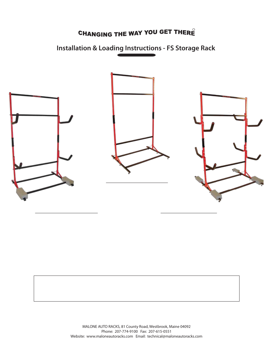 Fs storage system assembly instructions #4, Malone | Malone MPG331 User Manual | Page 4 / 7