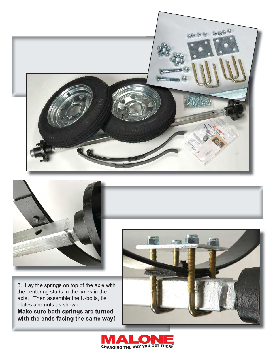 Spring and axle assembly (group 2) | Malone MPG460G 2011 User Manual | Page 11 / 24