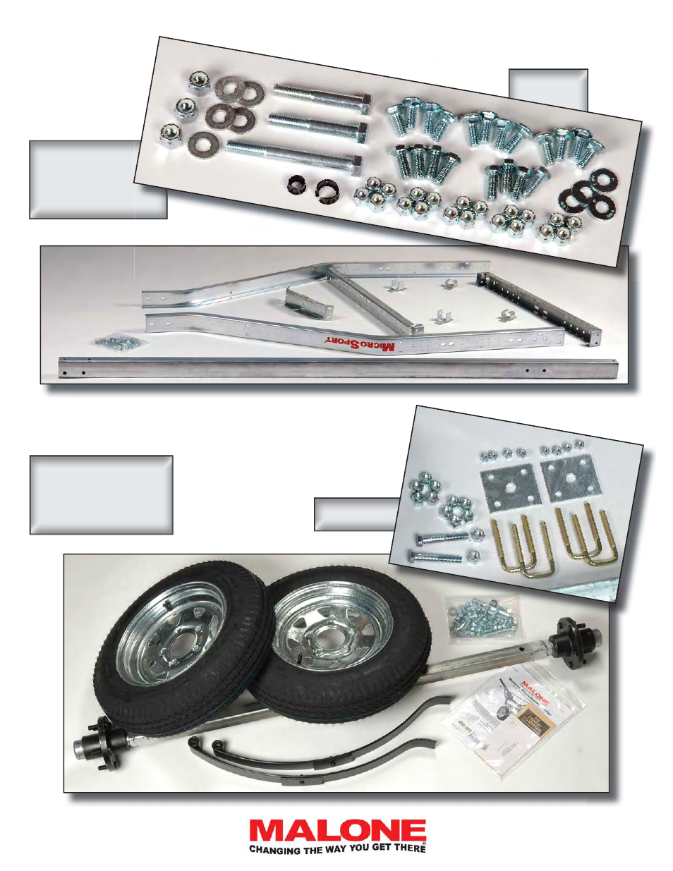 Group 1: frame components, Group 2: axle / spring components | Malone MPG460G 2011 User Manual | Page 2 / 24