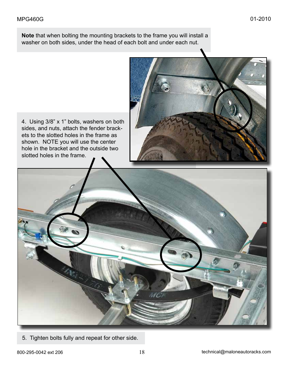Malone MPG460G 2010 User Manual | Page 18 / 23