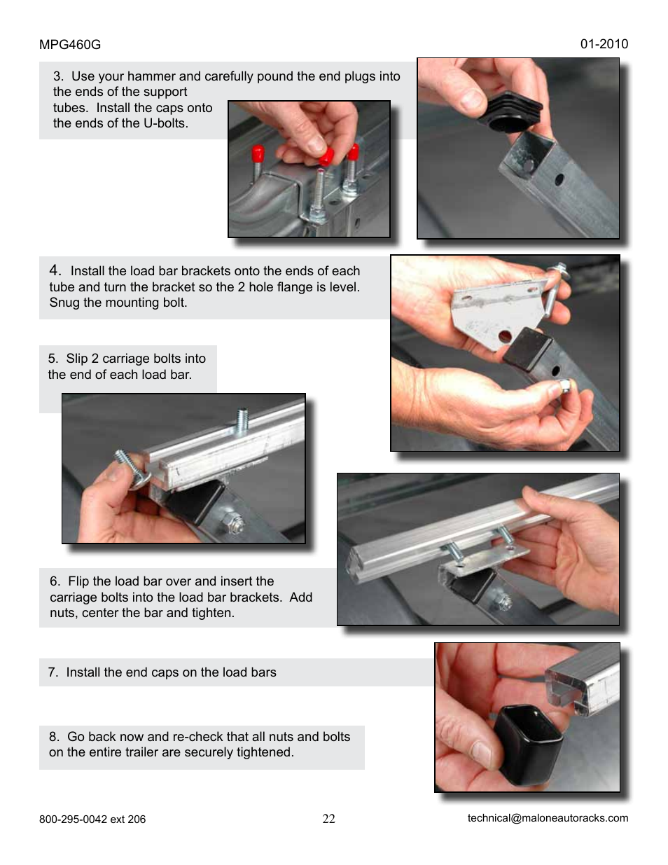 Malone MPG460G 2010 User Manual | Page 22 / 23