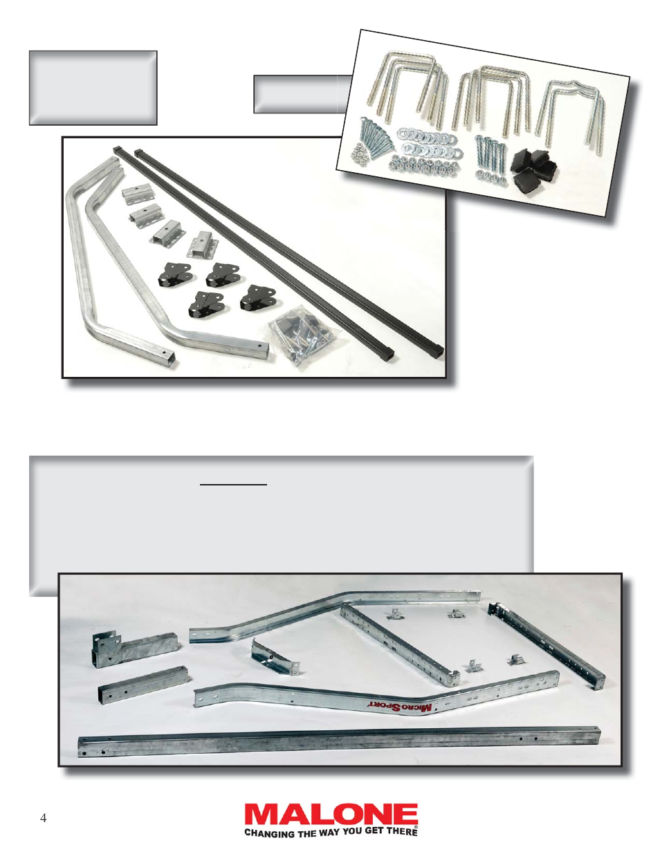Frame assembly (group 1), Group 6: load bar components | Malone MPG460XT User Manual | Page 4 / 24
