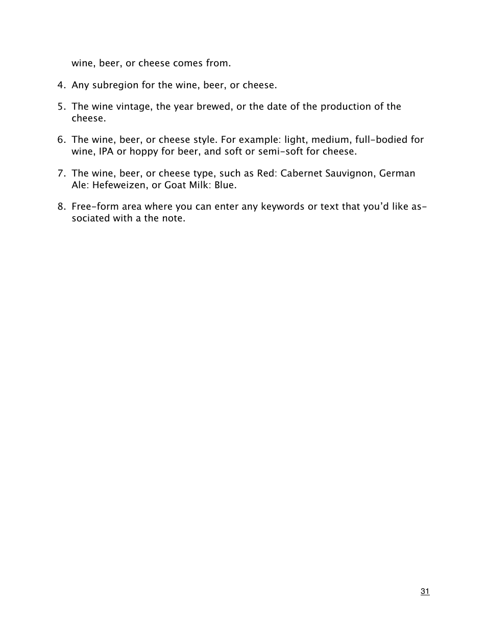 Mariner Software MacGourmet Deluxe User Manual | Page 31 / 97