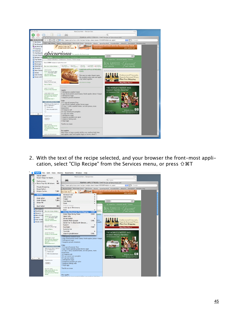 Mariner Software MacGourmet Deluxe User Manual | Page 45 / 97