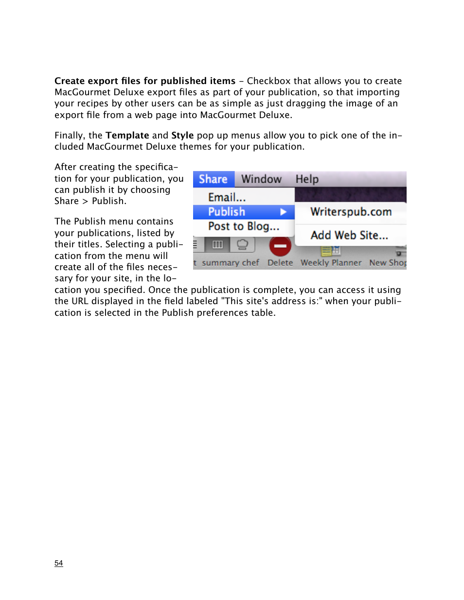 Mariner Software MacGourmet Deluxe User Manual | Page 54 / 97