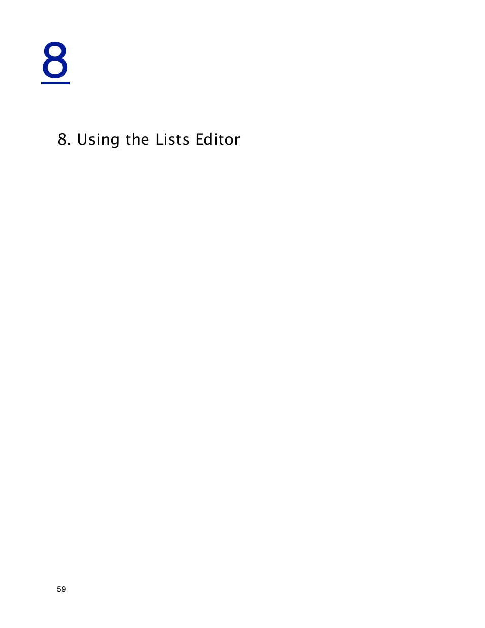 Using the lists editor | Mariner Software MacGourmet Deluxe User Manual | Page 59 / 97