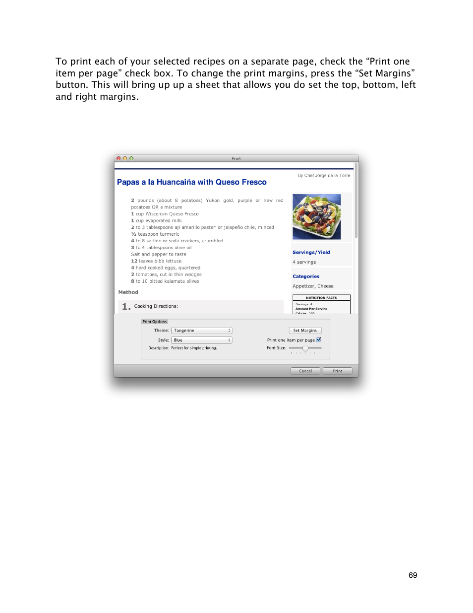 Mariner Software MacGourmet Deluxe User Manual | Page 69 / 97