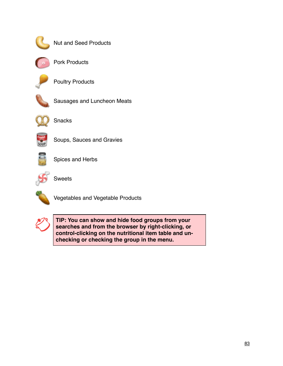 Mariner Software MacGourmet Deluxe User Manual | Page 83 / 97