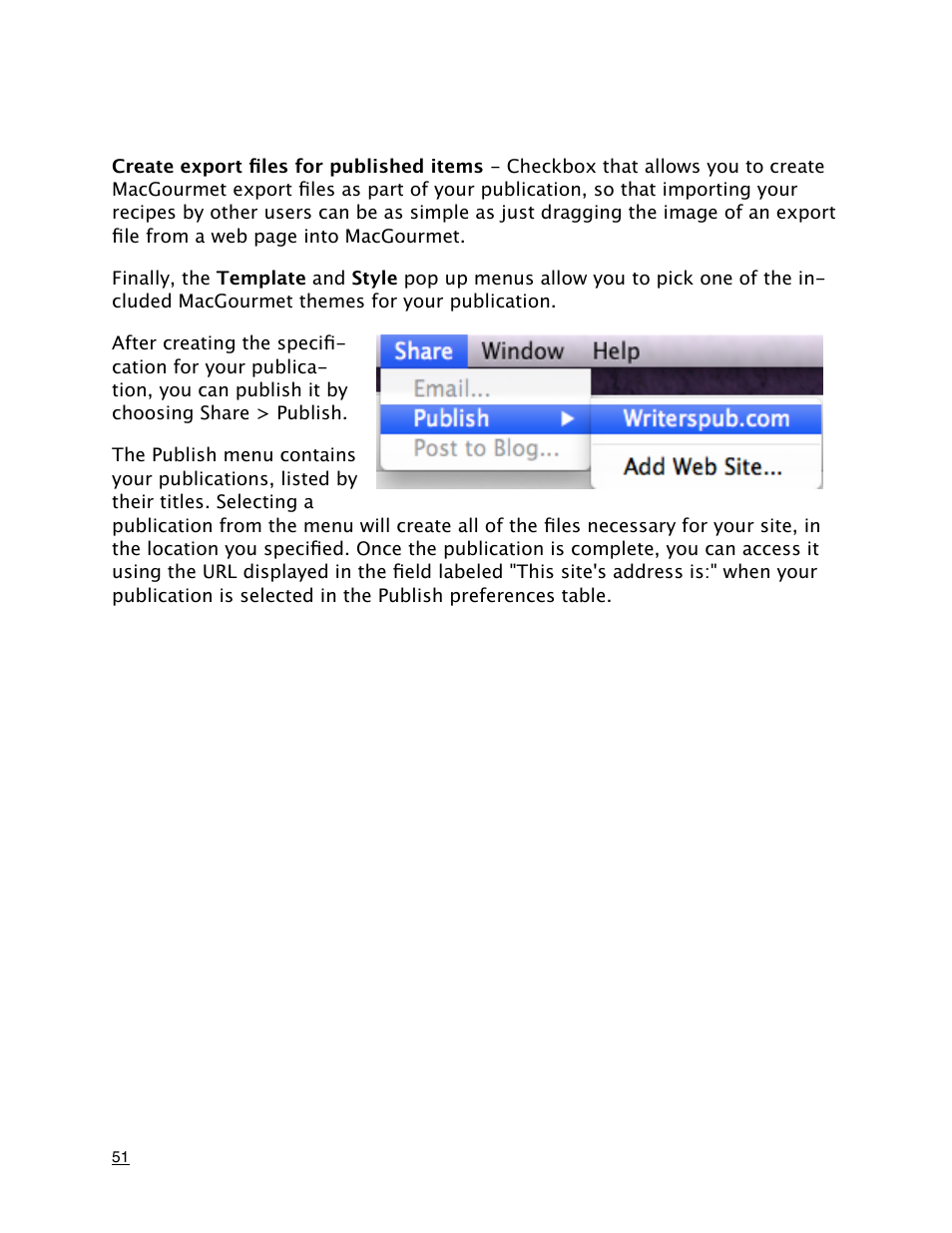 Mariner Software MacGourmet User Manual | Page 51 / 67