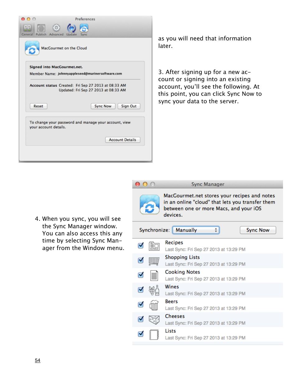 Mariner Software MacGourmet User Manual | Page 54 / 67