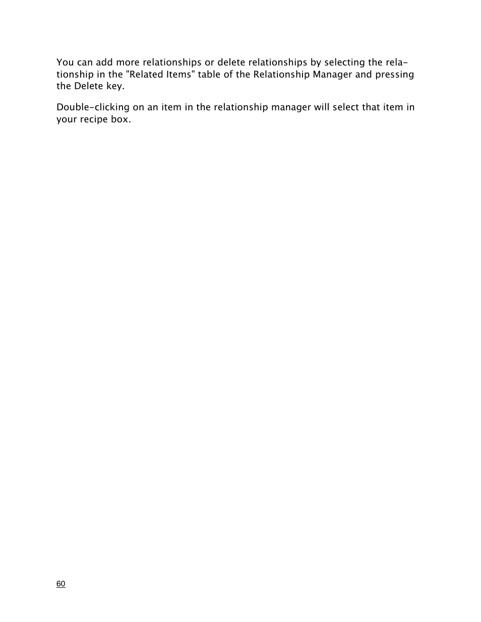 Mariner Software MacGourmet User Manual | Page 60 / 67