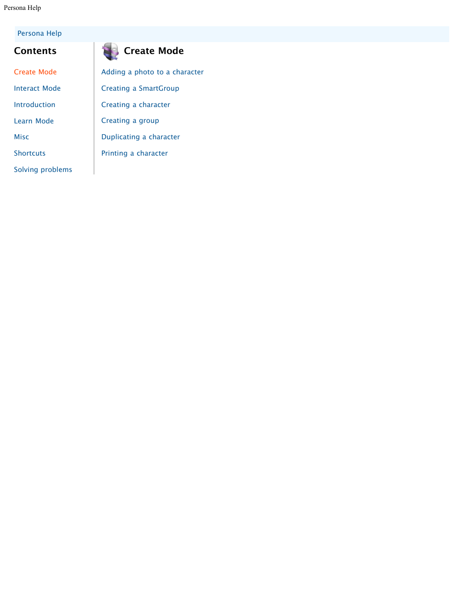 Mariner Software Persona for Mac User Manual | Page 5 / 35