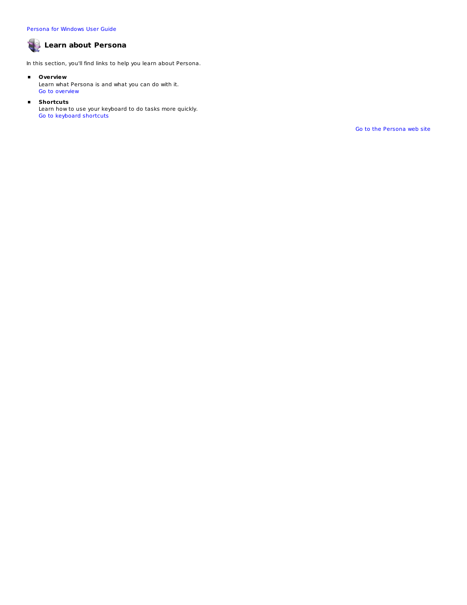 Learn about persona | Mariner Software Persona for Windows User Manual | Page 24 / 34
