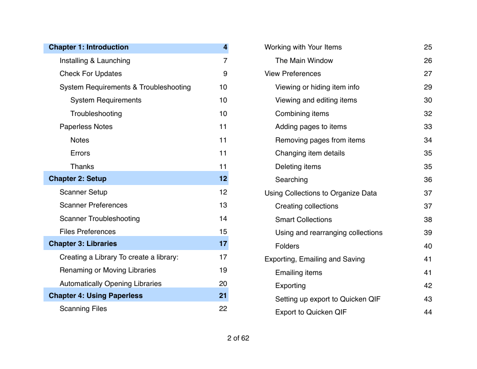 Mariner Software Narrator for Windows User Manual | Page 2 / 62