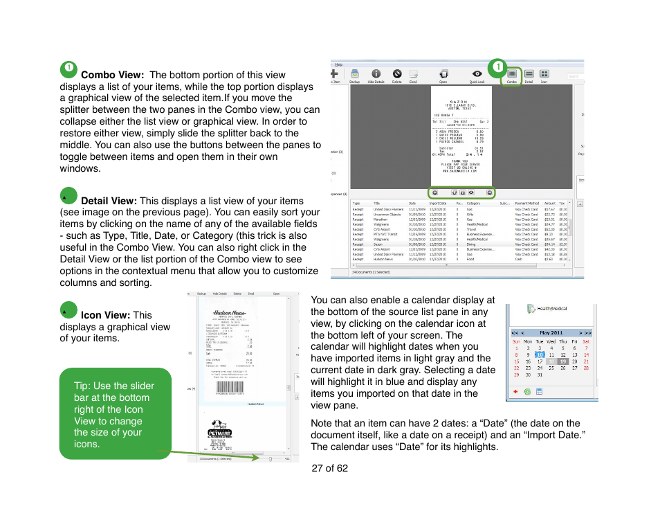 View preferences | Mariner Software Narrator for Windows User Manual | Page 27 / 62