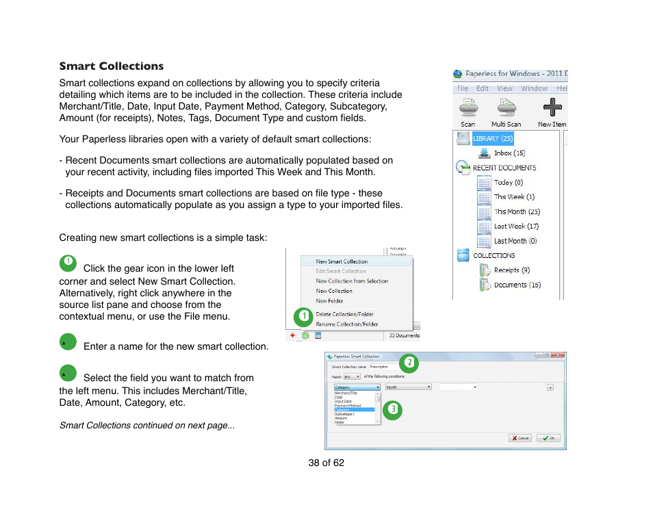 Smart collections | Mariner Software Narrator for Windows User Manual | Page 38 / 62