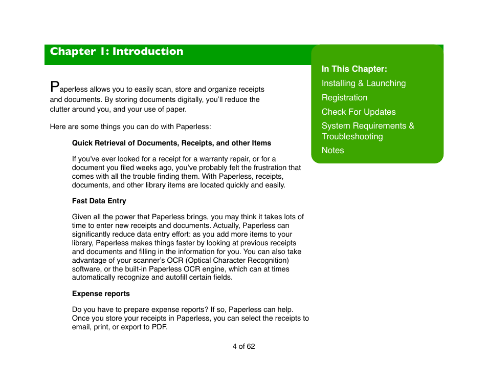 Chapter 1: introduction | Mariner Software Narrator for Windows User Manual | Page 4 / 62