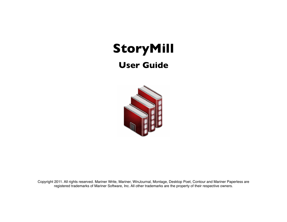 Mariner Software StoryMill for Mac User Manual | 66 pages