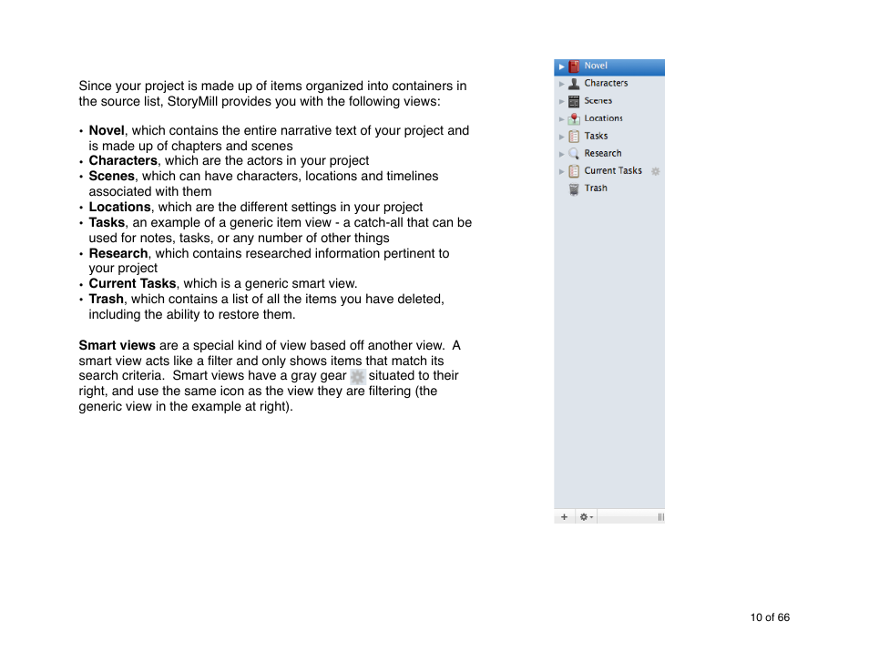 Mariner Software StoryMill for Mac User Manual | Page 10 / 66