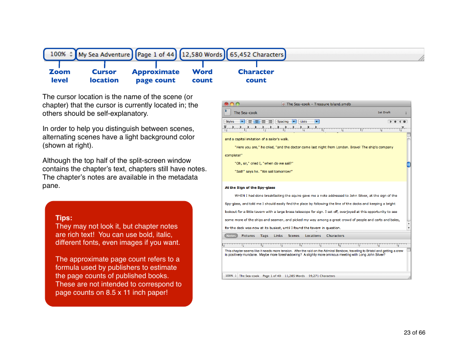 Mariner Software StoryMill for Mac User Manual | Page 23 / 66