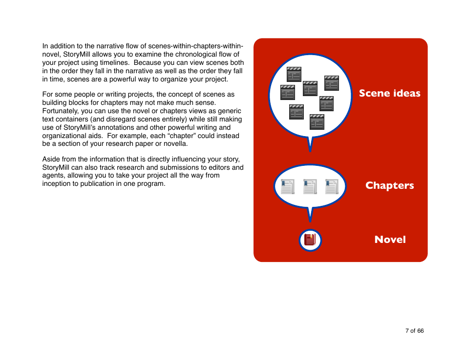 Scene ideas chapters novel | Mariner Software StoryMill for Mac User Manual | Page 7 / 66