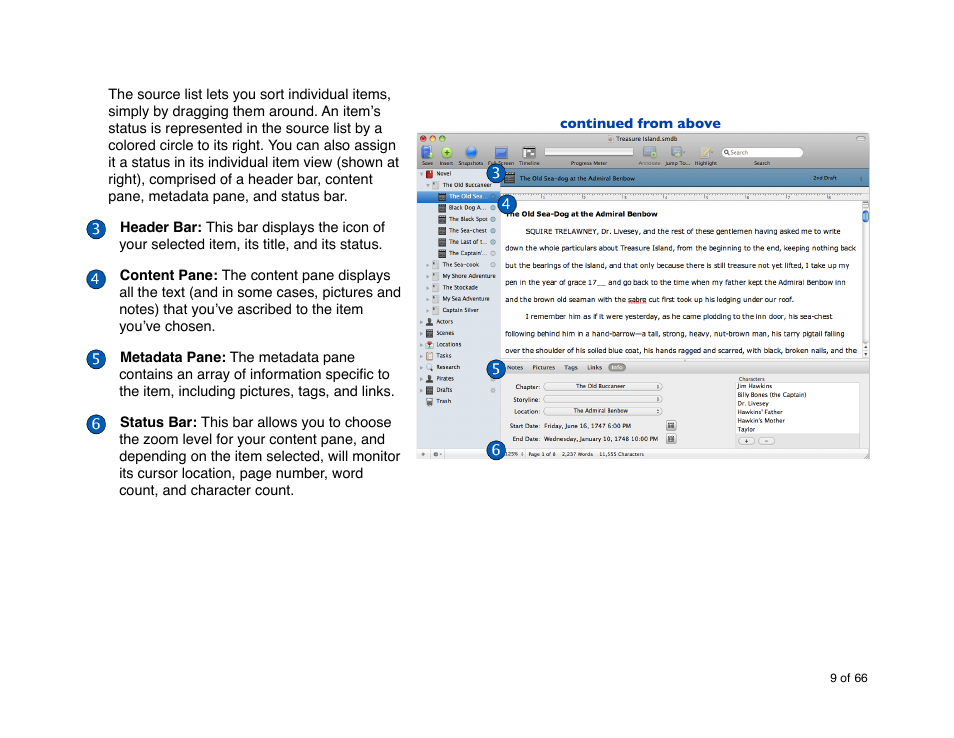 Mariner Software StoryMill for Mac User Manual | Page 9 / 66