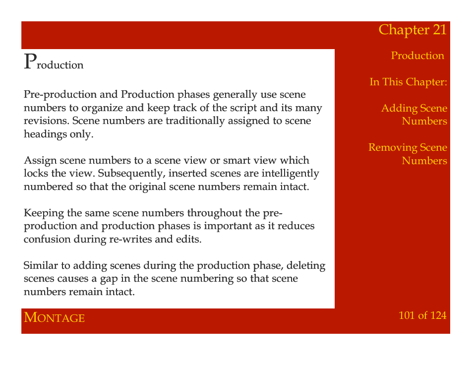 Chapter 21 | Mariner Software Montage for Mac User Manual | Page 101 / 124