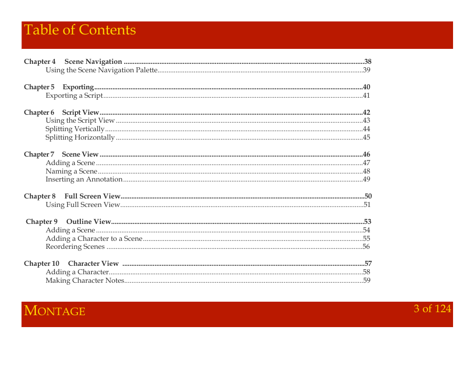 Mariner Software Montage for Mac User Manual | Page 3 / 124