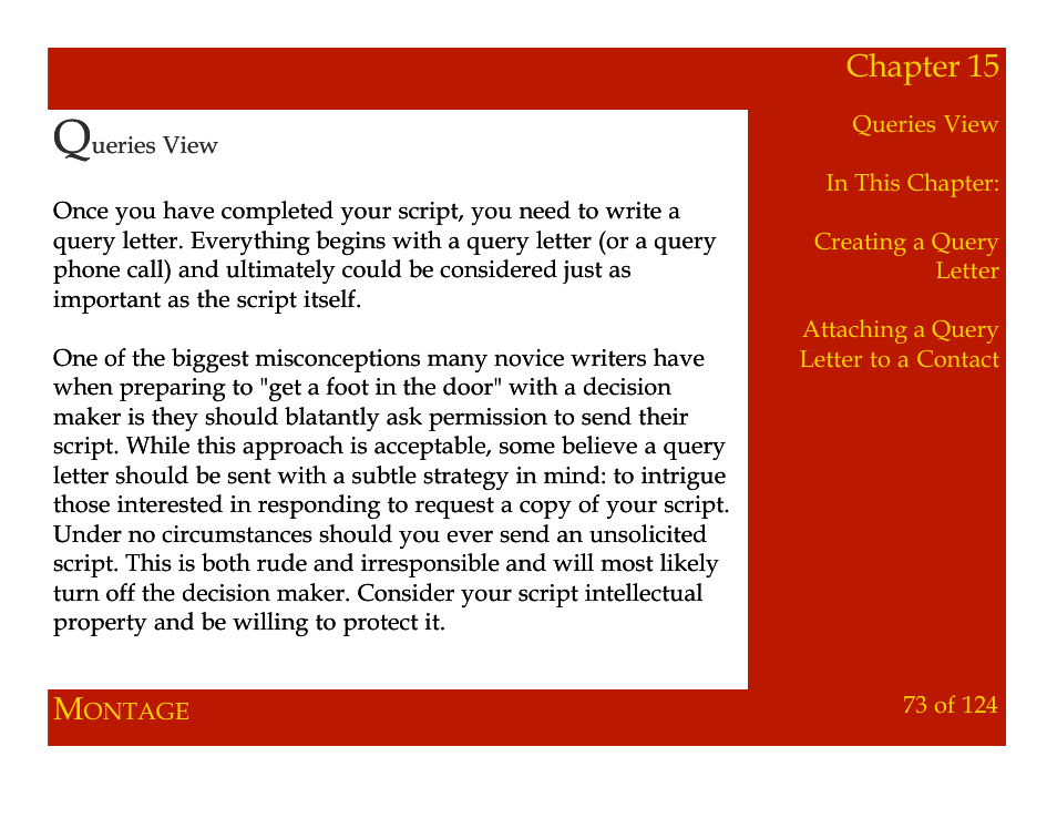 Chapter 15 | Mariner Software Montage for Mac User Manual | Page 73 / 124