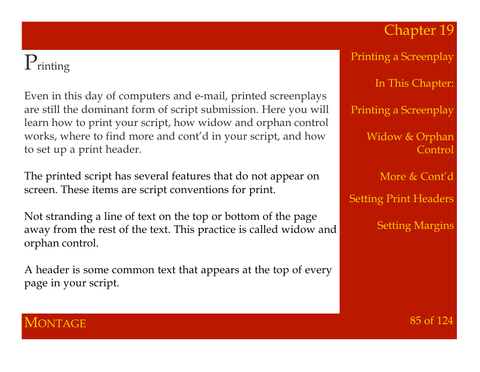 Chapter 19 | Mariner Software Montage for Mac User Manual | Page 85 / 124