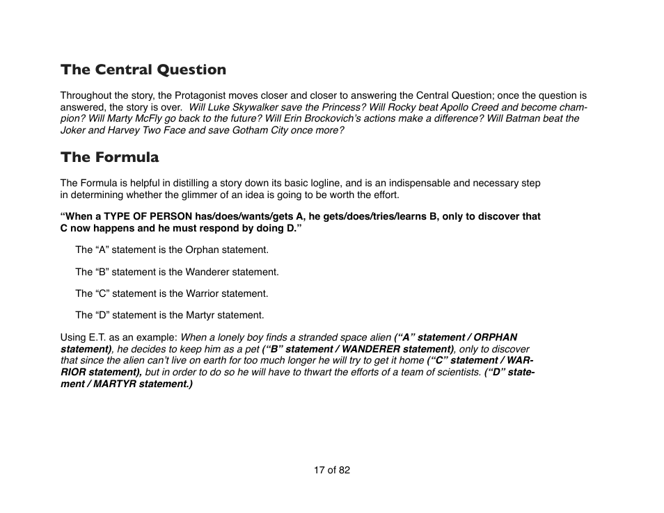 The central question, The formula | Mariner Software Contour for Mac User Manual | Page 17 / 82