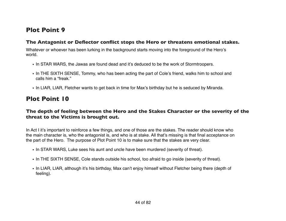 Plot point 9, Plot point 10 | Mariner Software Contour for Mac User Manual | Page 44 / 82