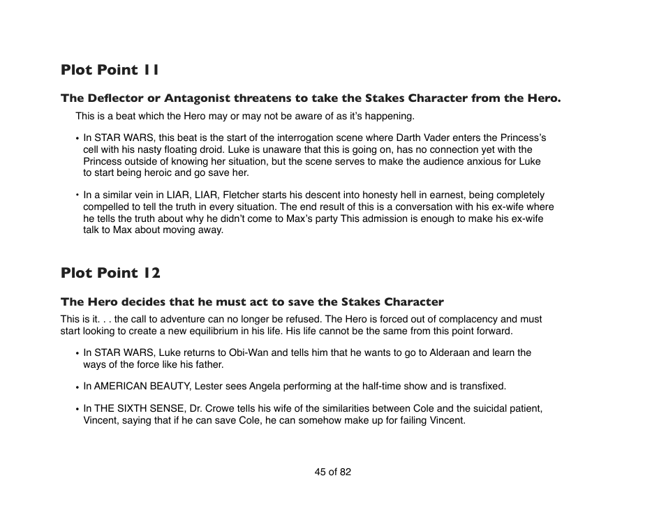 Plot point 11, Plot point 12 | Mariner Software Contour for Mac User Manual | Page 45 / 82