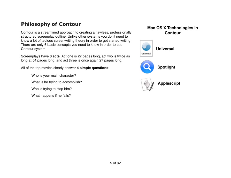 Philosophy of contour | Mariner Software Contour for Mac User Manual | Page 5 / 82