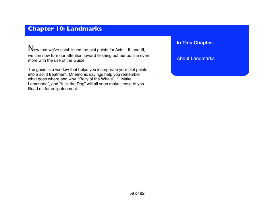 Chapter 10: landmarks | Mariner Software Contour for Mac User Manual | Page 58 / 82