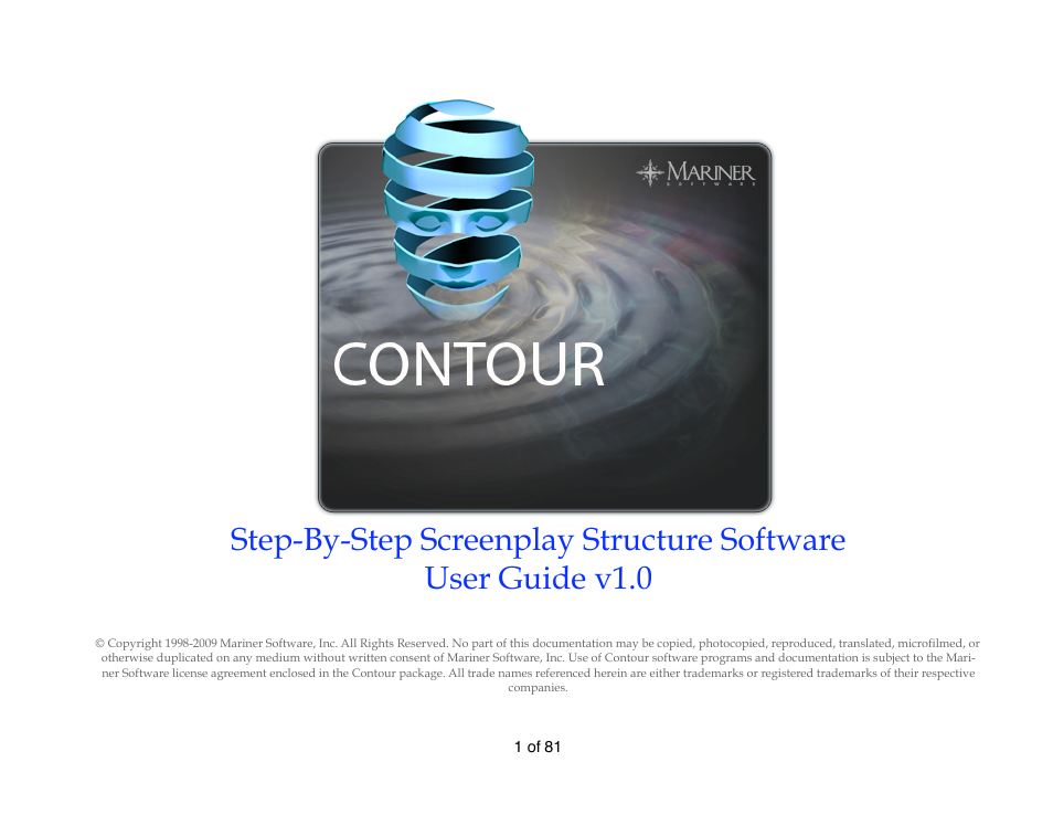 Mariner Software Contour for Windows User Manual | 81 pages