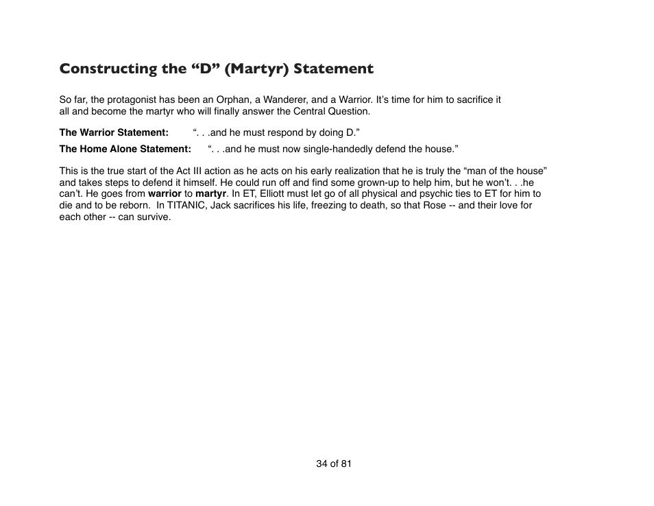Constructing the “d” (martyr) statement | Mariner Software Contour for Windows User Manual | Page 34 / 81