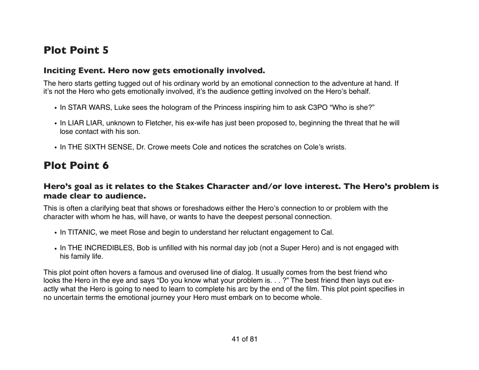 Plot point 5, Plot point 6 | Mariner Software Contour for Windows User Manual | Page 41 / 81