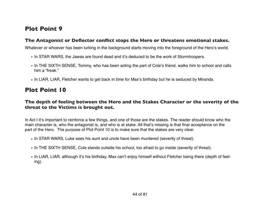 Plot point 9, Plot point 10 | Mariner Software Contour for Windows User Manual | Page 44 / 81
