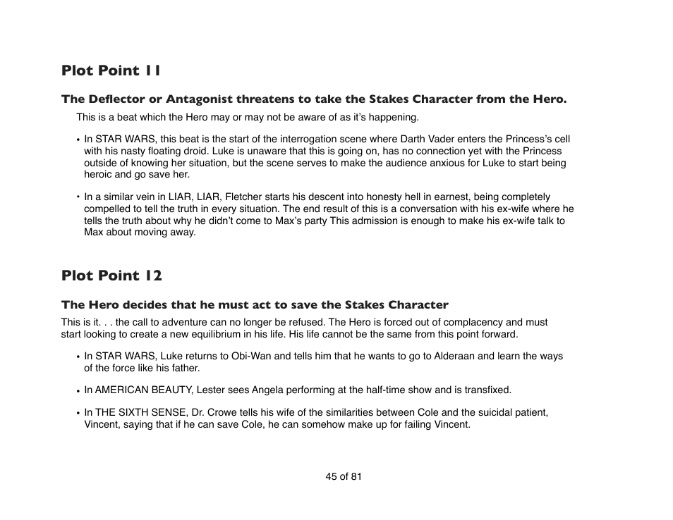 Plot point 11, Plot point 12 | Mariner Software Contour for Windows User Manual | Page 45 / 81