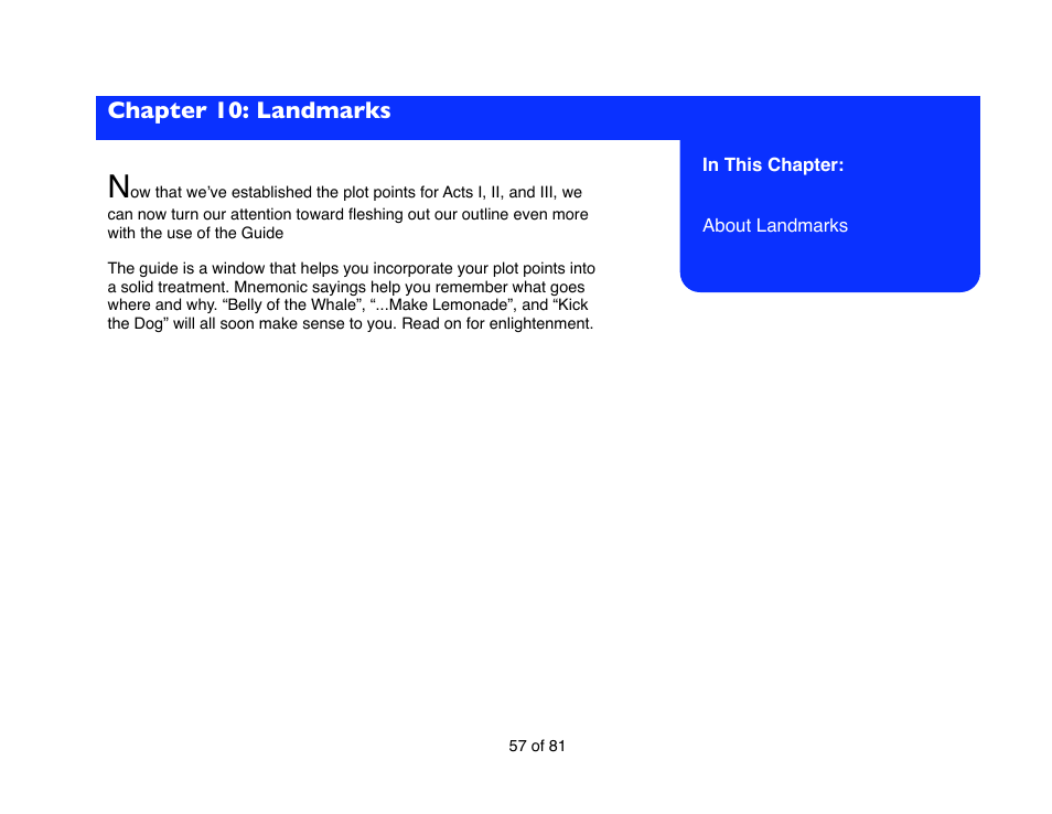 Chapter 10: landmarks | Mariner Software Contour for Windows User Manual | Page 57 / 81