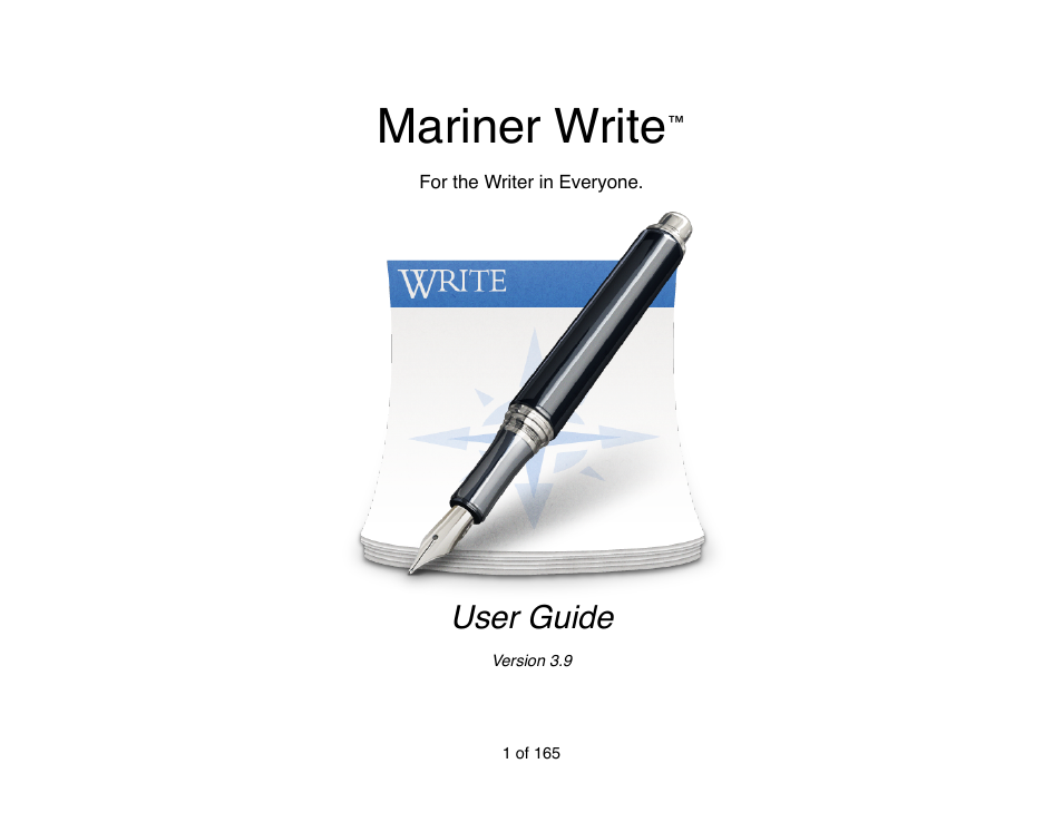 Mariner Software Mariner Write for Mac User Manual | 165 pages