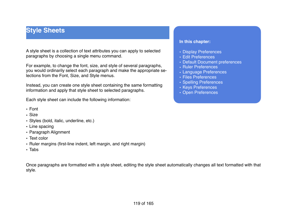 Mariner Software Mariner Write for Mac User Manual | Page 119 / 165
